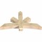Ekena Millwork Davenport Rough Sawn Timber Gable Bracket, Douglas Fir, 60"W x 35"H x 6"D x 6"F, 14/12 Pitch GBW060X35X0606DAV00RDF - alternate 5